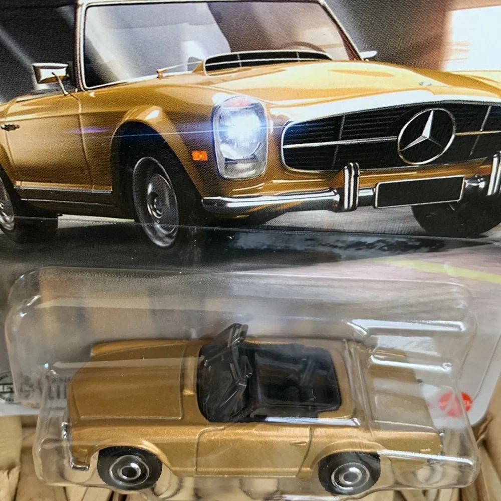 1963 Mercedes Benz 230 SL Matchbox 63 1960s Gold German Convertible Car New 2025
